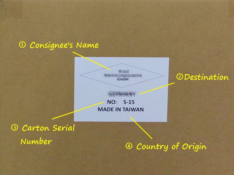 Shipment Marking Stickers for Cartons